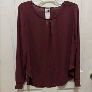 Lush Deep Burgundy Blouse